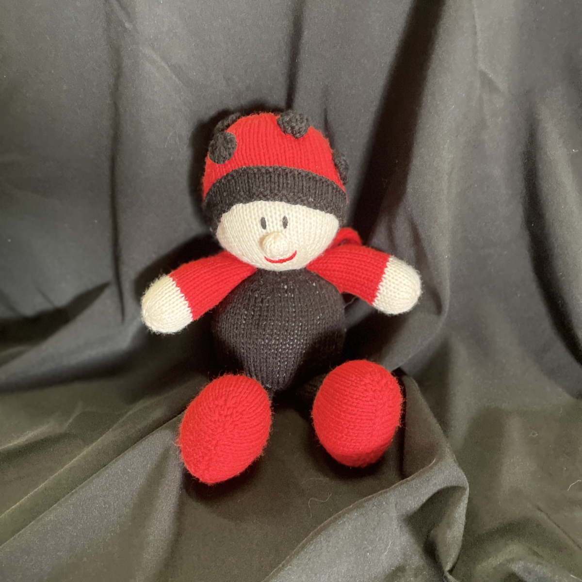 "LUCY LADYBIRD" ~ Hand Knitted Soft Toy by Lee Stewart - Image 4