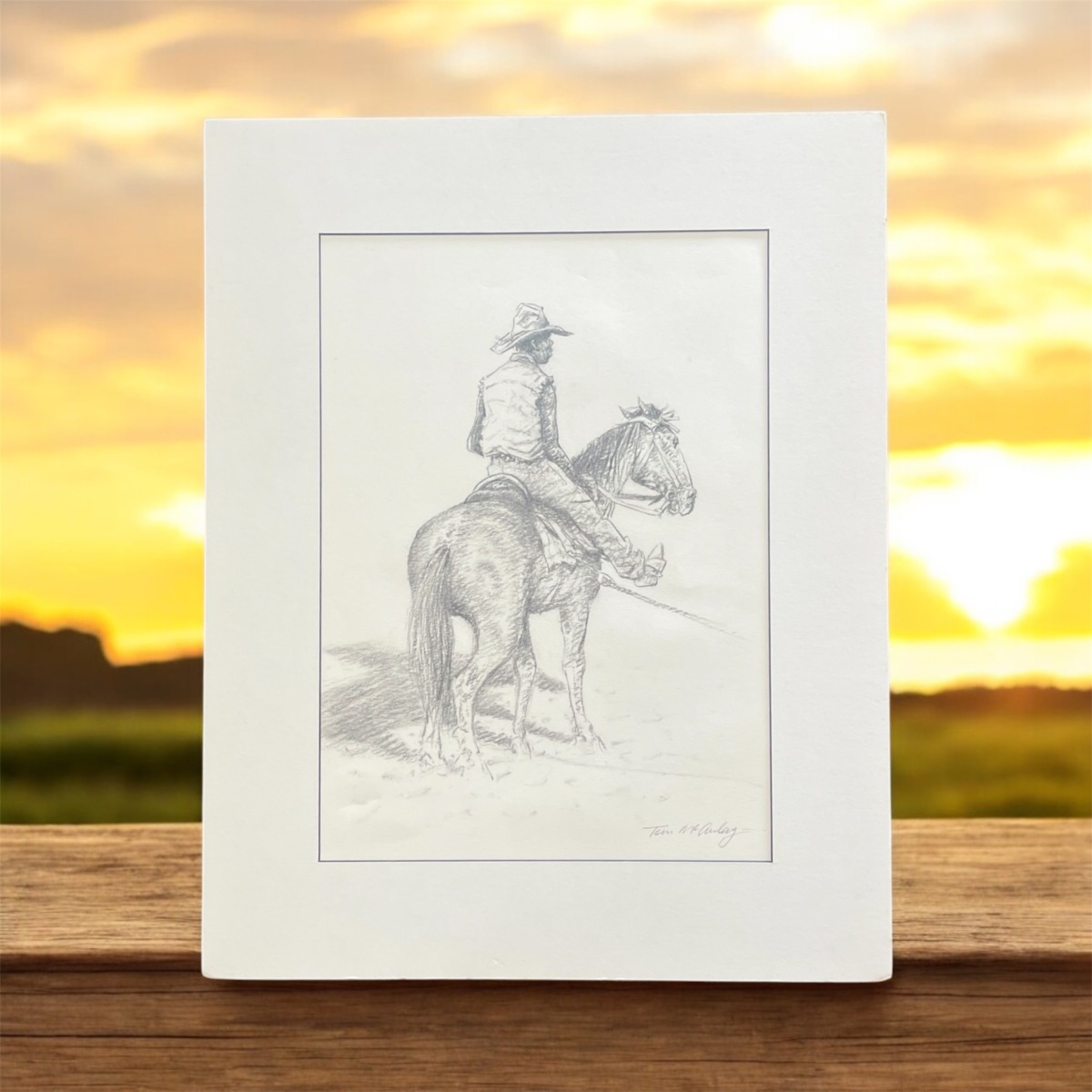 "A WATCHFUL EYE" ~ Original Charcoal Drawing by Tom McAulay - Image 5