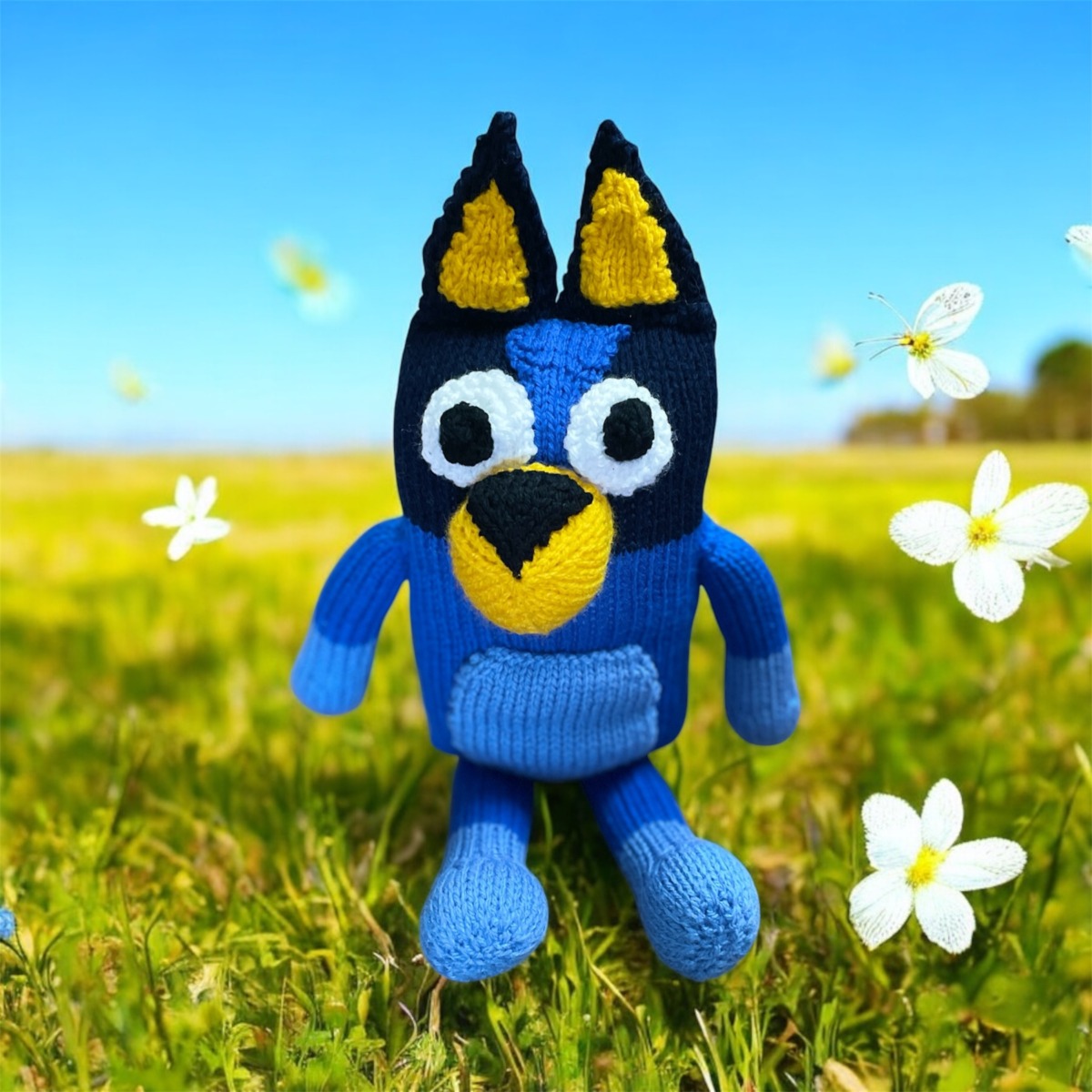 "BLUEY" ~ Hand Knitted Soft Toy by Lee Stewart - Image 7