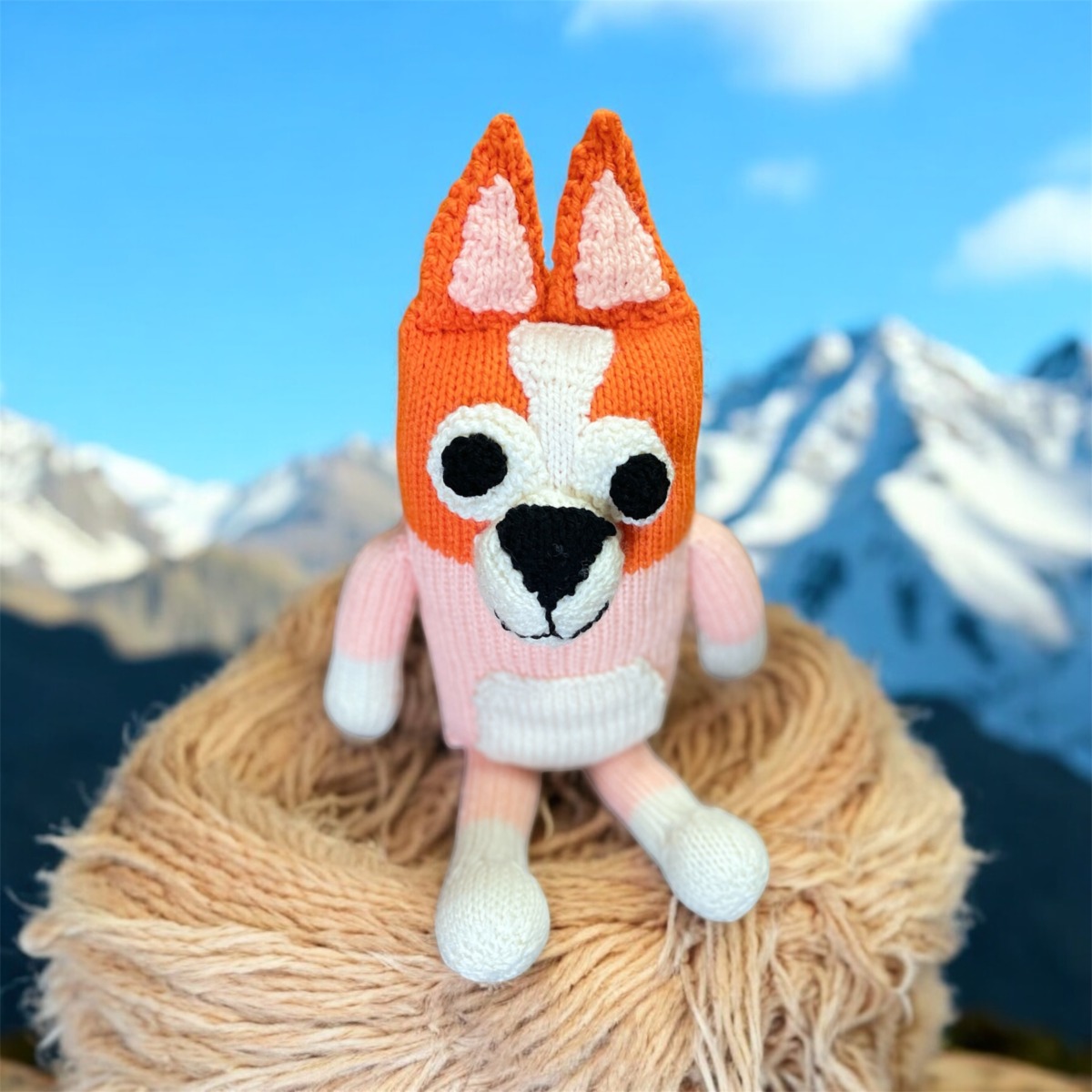 "BINGO" ~ Hand Knitted Soft Toy by Lee Stewart