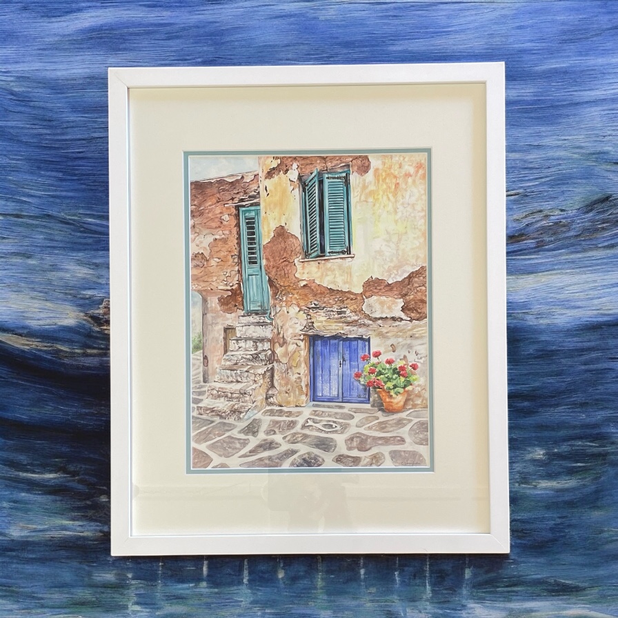 "GREECE" ~ Original Watercolour Painting by Chris Boughen - Image 3