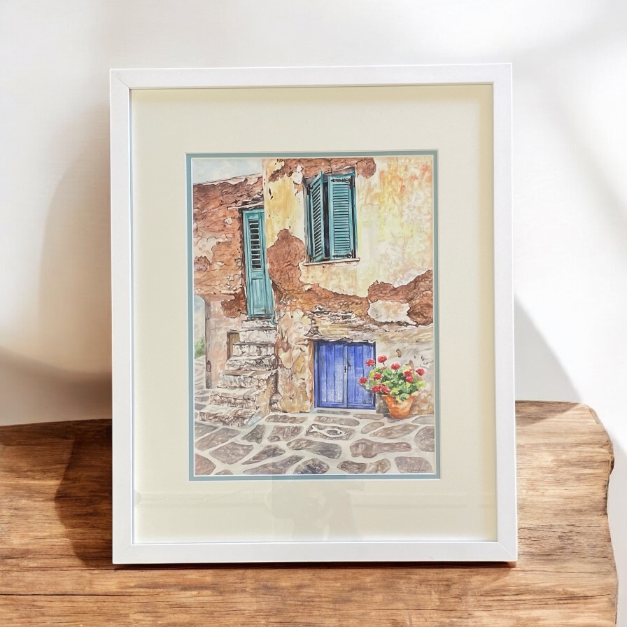 "GREECE" ~ Original Watercolour Painting by Chris Boughen