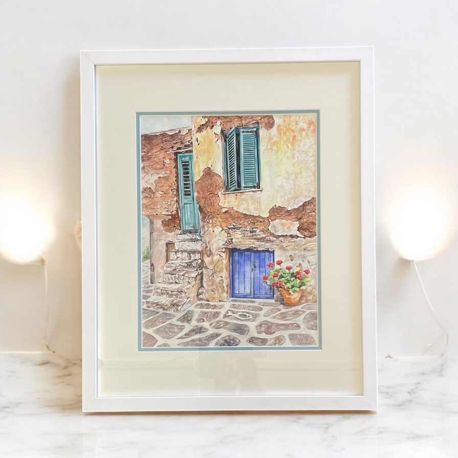 "GREECE" ~ Original Watercolour Painting by Chris Boughen - Image 2