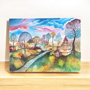 "PASTEL WORLD" ~ Original Mixed Media Painting by Lyn Mason