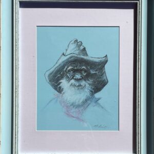 "TOBY, MUNGANA MAN" ~ Original Charcoal & Pastel Painting by Tom McAulay