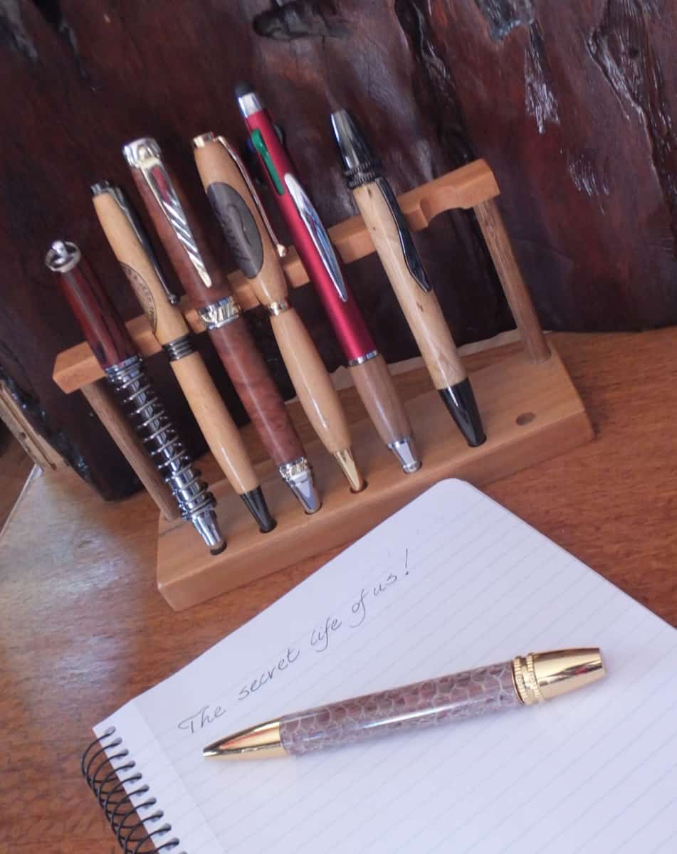 "FOUR COLOUR PEN" ~ Hand Crafted in Olive Timber by Stephen Youngberry - Image 4