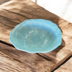 "SALAD BOWL" Pottery Bowl in Aqua by Julie Buckworth