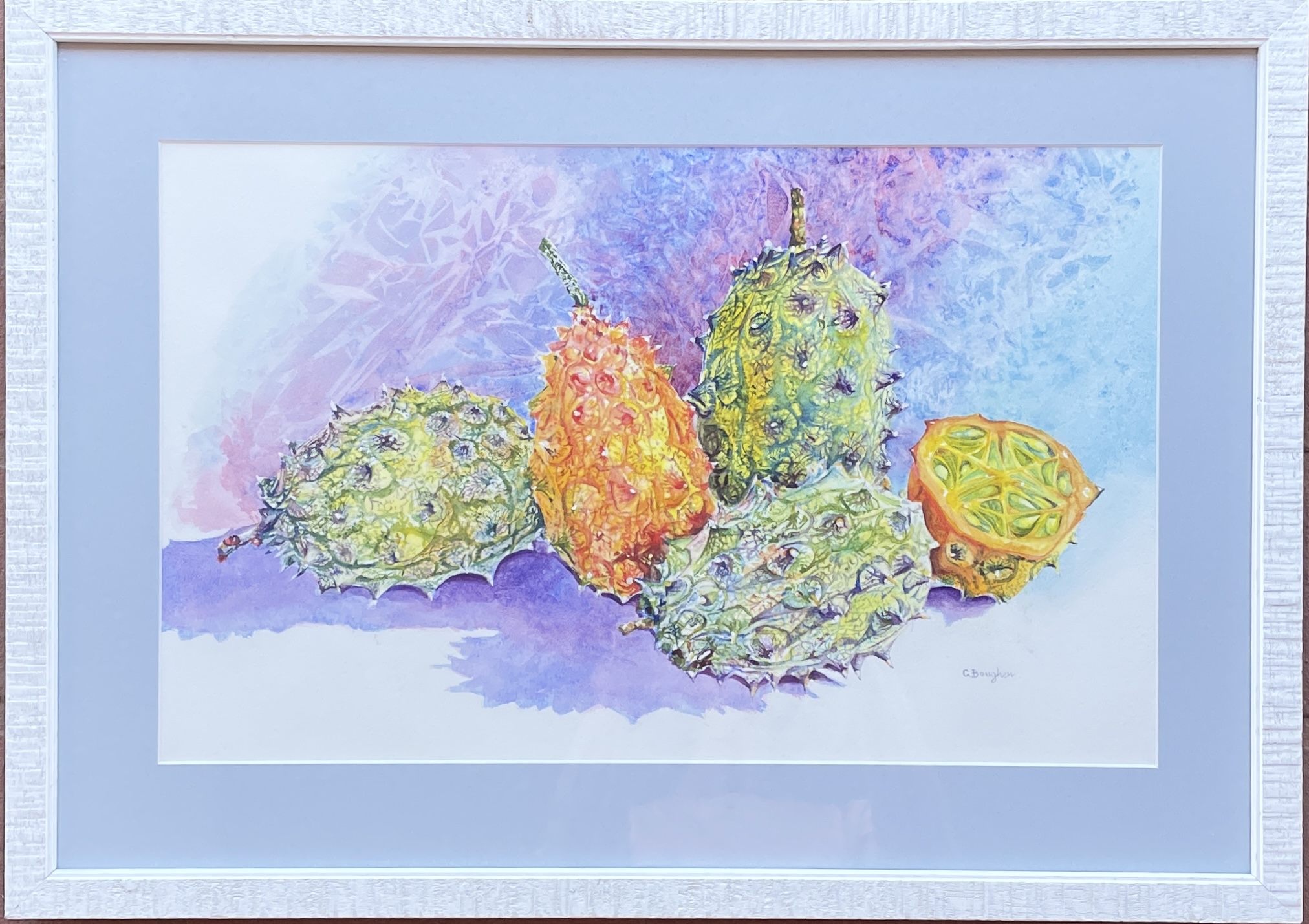 "CUCUMBERS 4½" ~ Original Watercolour Painting by Chris Boughen - Image 4