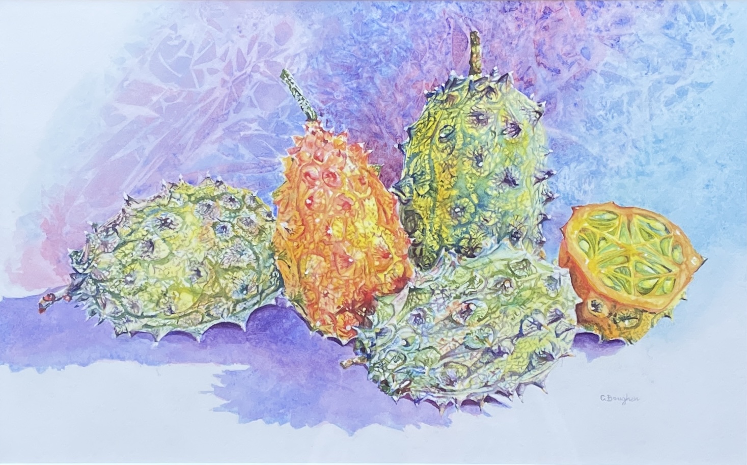 "CUCUMBERS 4½" ~ Original Watercolour Painting by Chris Boughen - Image 3