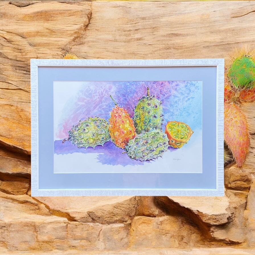 "CUCUMBERS 4½" ~ Original Watercolour Painting by Chris Boughen