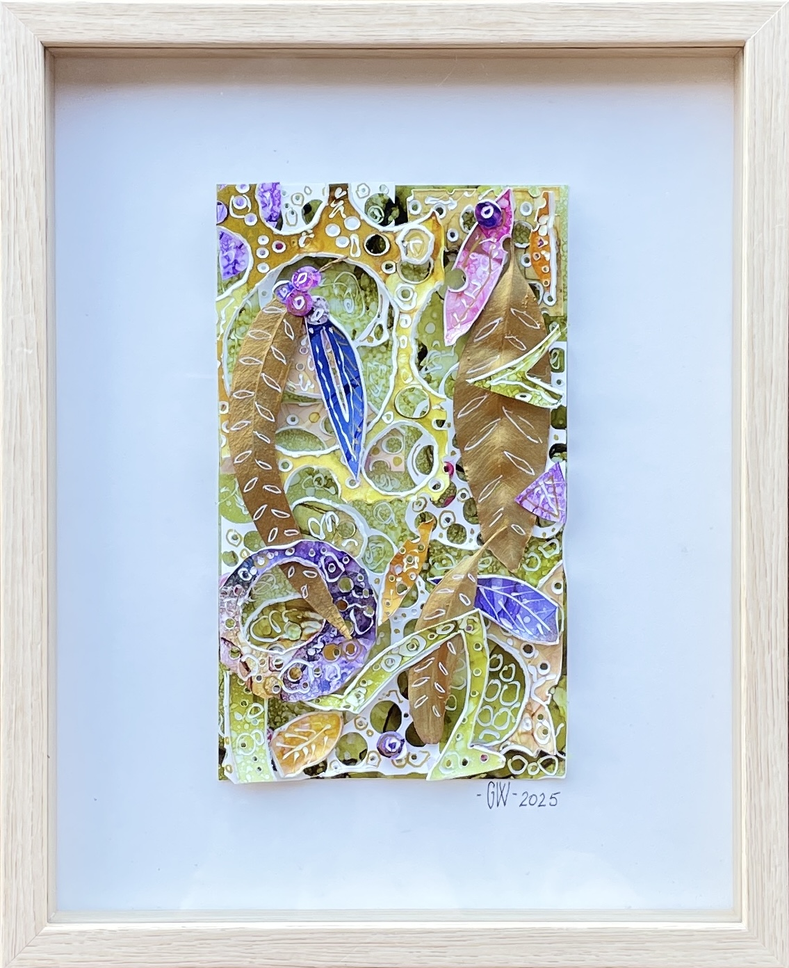 "THE BUSH SPIRIT" ~ Original Alcohol Ink & Pen by Gaye Wright - Image 5