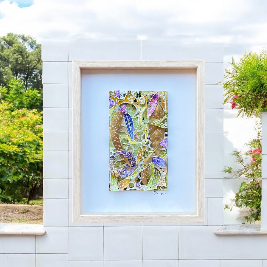 "THE BUSH SPIRIT" ~ Original Alcohol Ink & Pen by Gaye Wright - Image 3