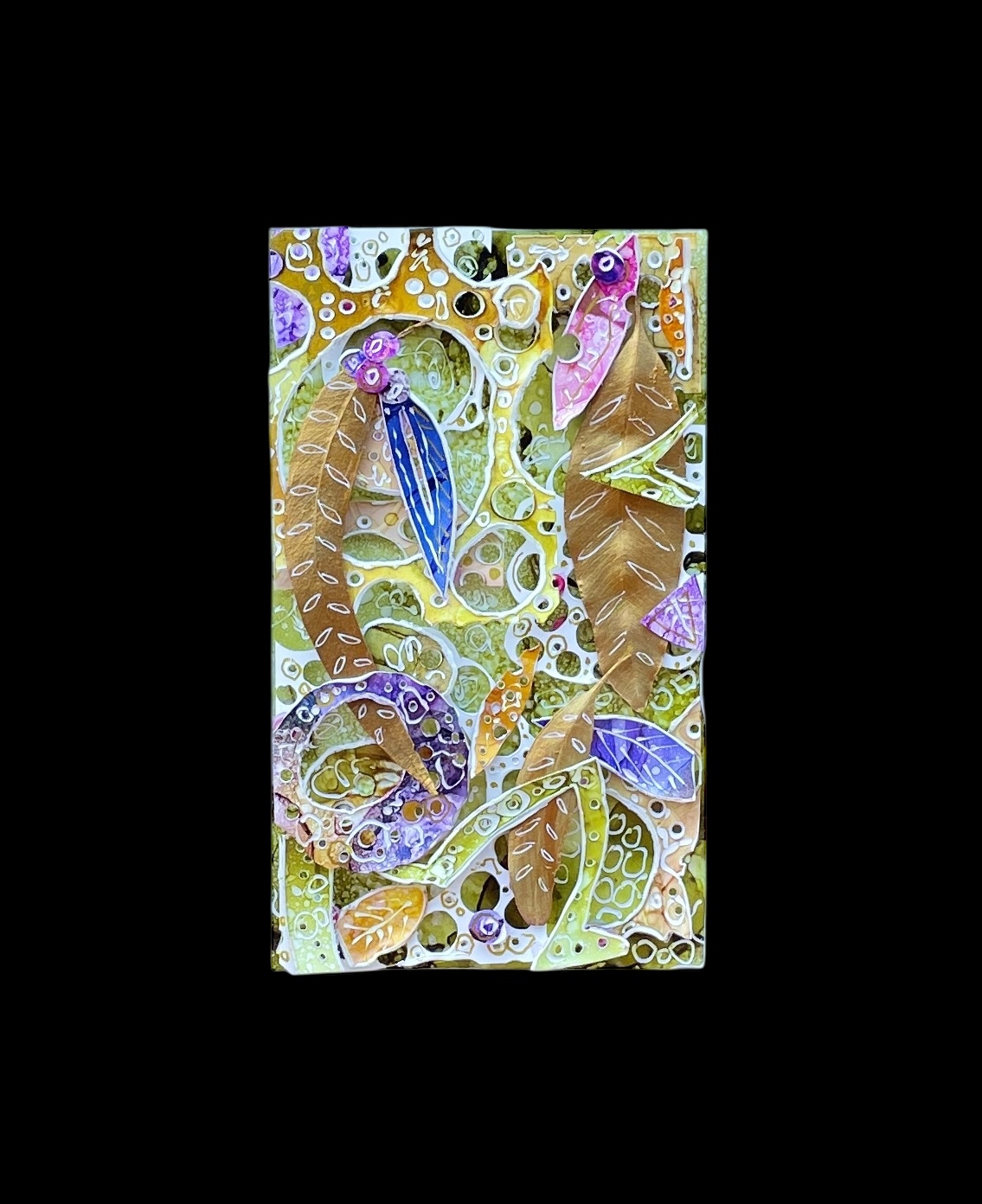 "THE BUSH SPIRIT" ~ Original Alcohol Ink & Pen by Gaye Wright
