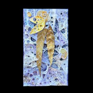 "WHISPERS OF GOLD" ~ Original Alcohol Ink & Pen by Gaye Wright