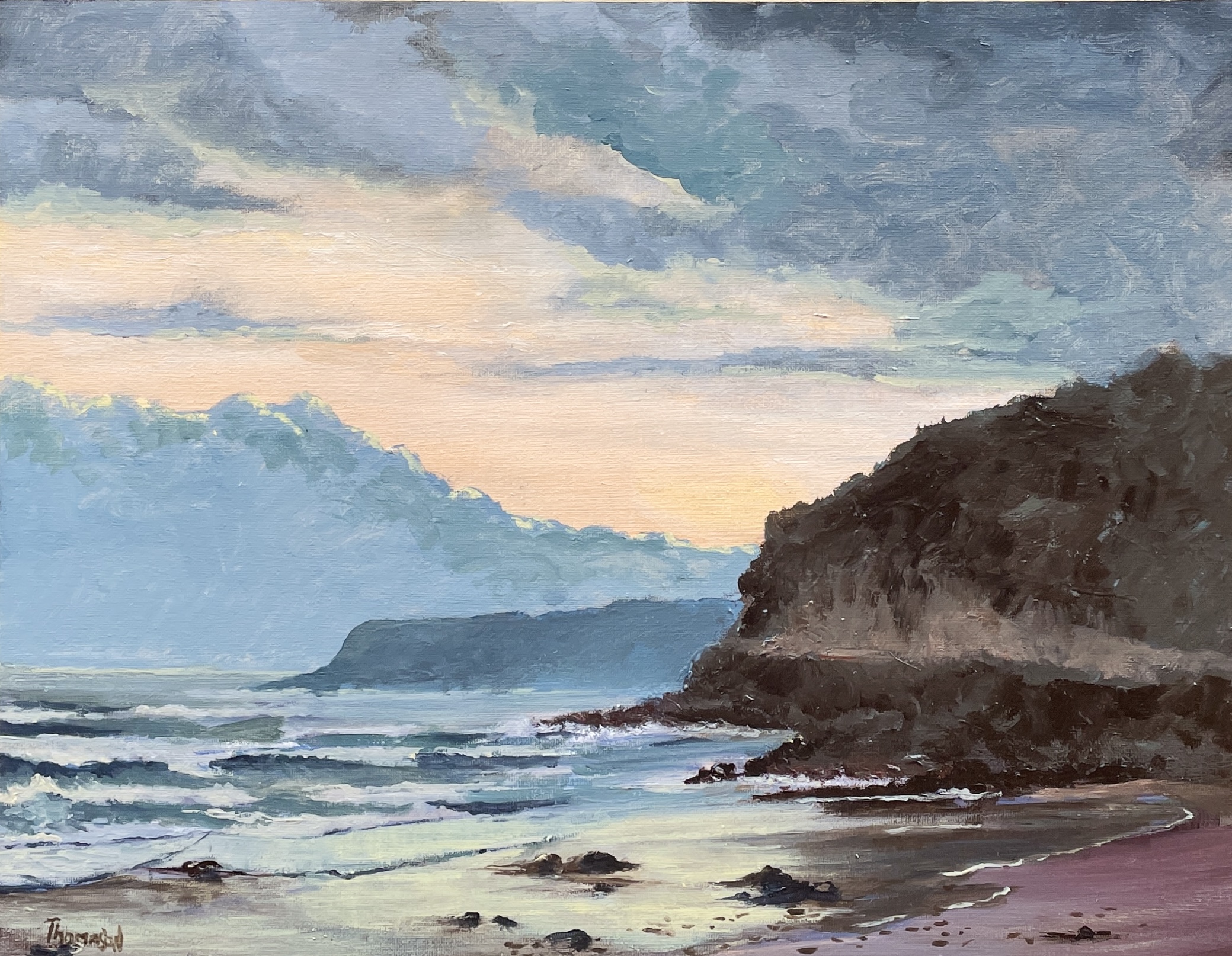 "CUMBERLAND RIVER BEACH" ~ Original Acrylic Painting by Tom Mason - Image 3