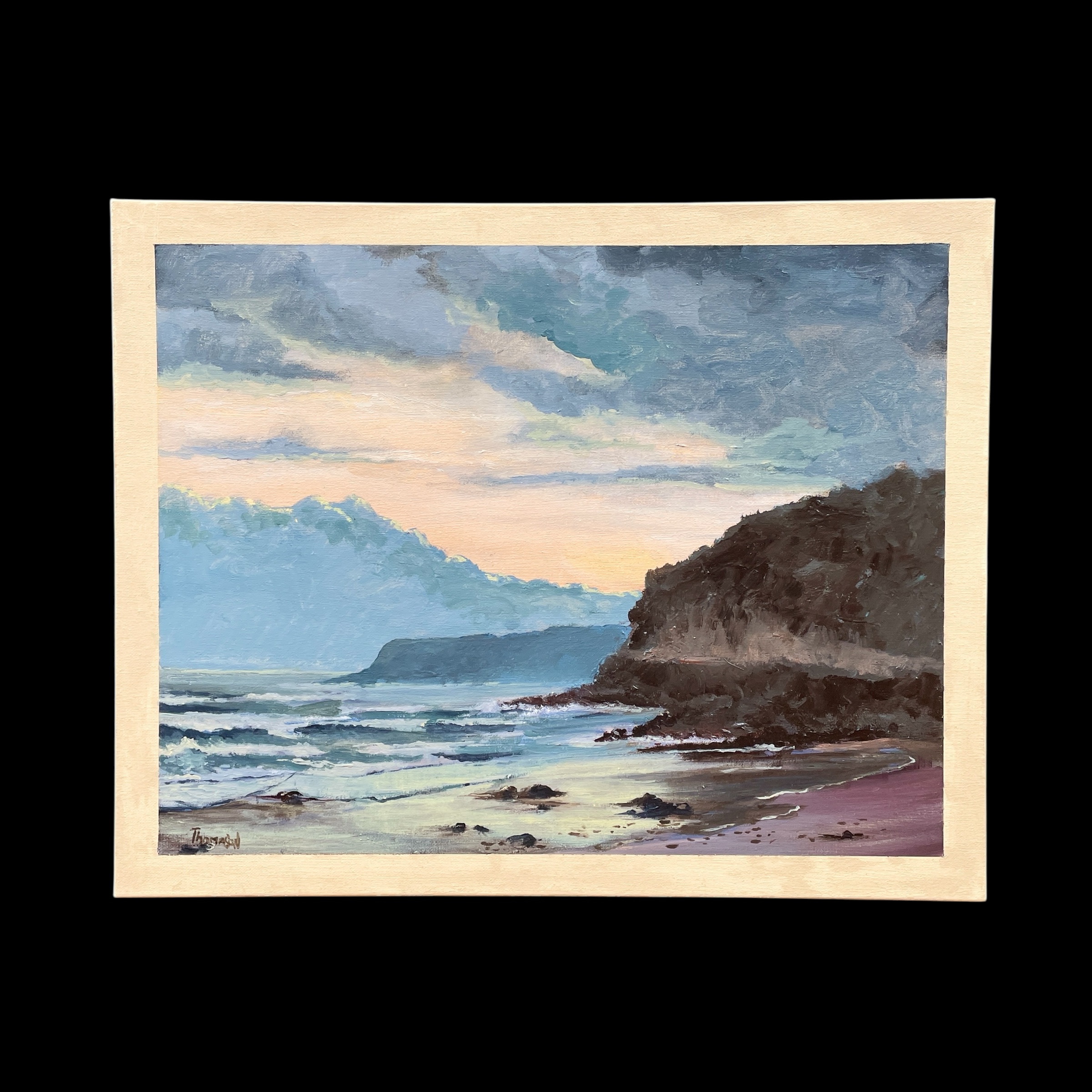 "CUMBERLAND RIVER BEACH" ~ Original Acrylic Painting by Tom Mason - Image 2