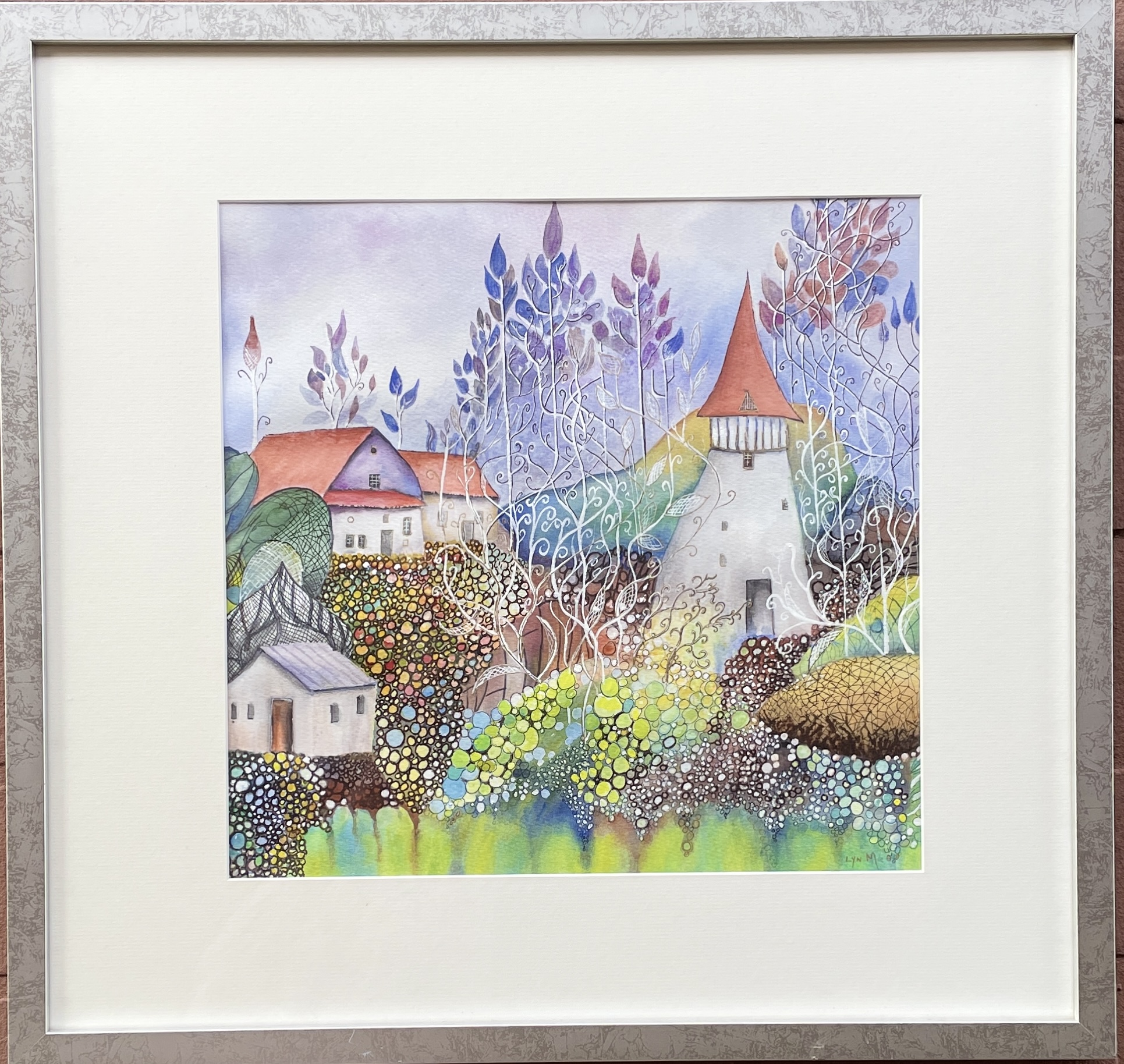 "IN A LAND OF WHIMSY" ~ Original Watercolour Painting by Lyn Mason - Image 3