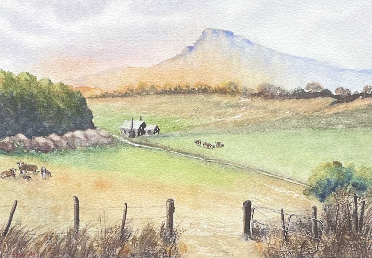 "TOWARDS KYOGLE" Original Watercolour Painting by Lyn Mason - Image 2