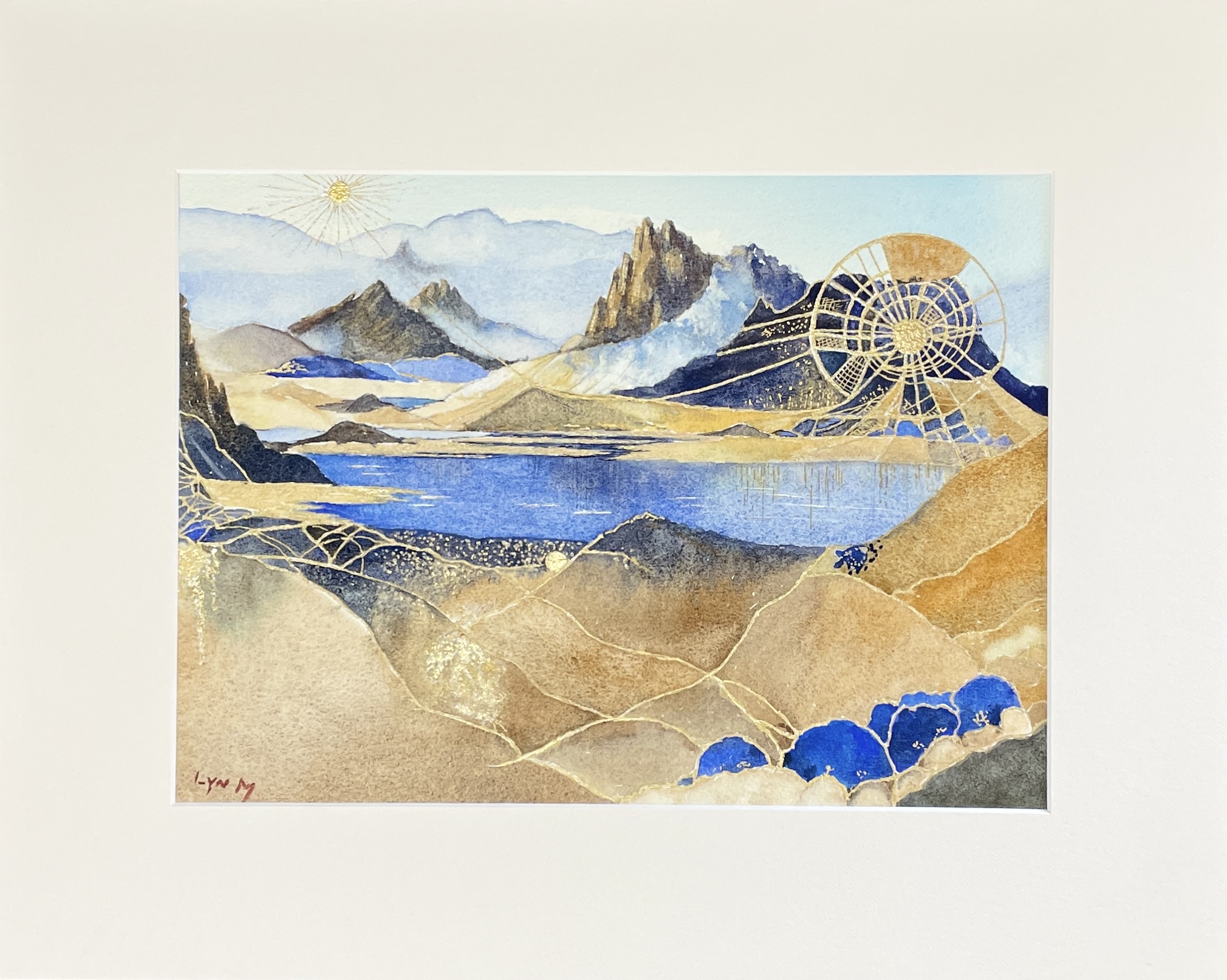 "SURREAL MAJESTY" ~ Original Watercolour Painting by Lyn Mason - Image 3