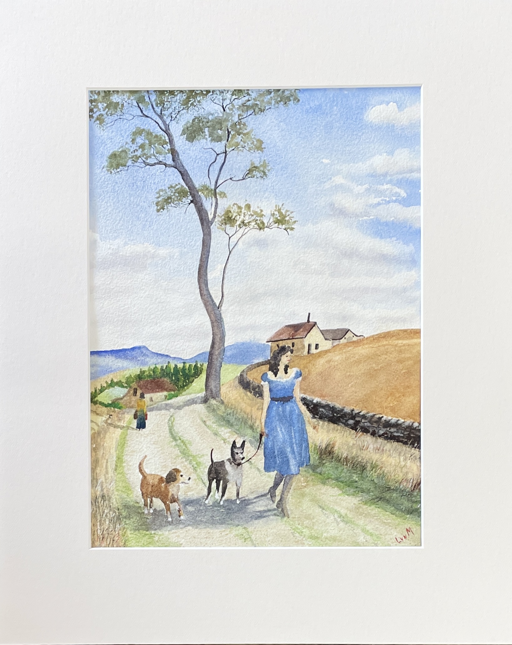 "WALKING THE DOGS" ~ Original Watercolour Painting by Lyn Mason - Image 5