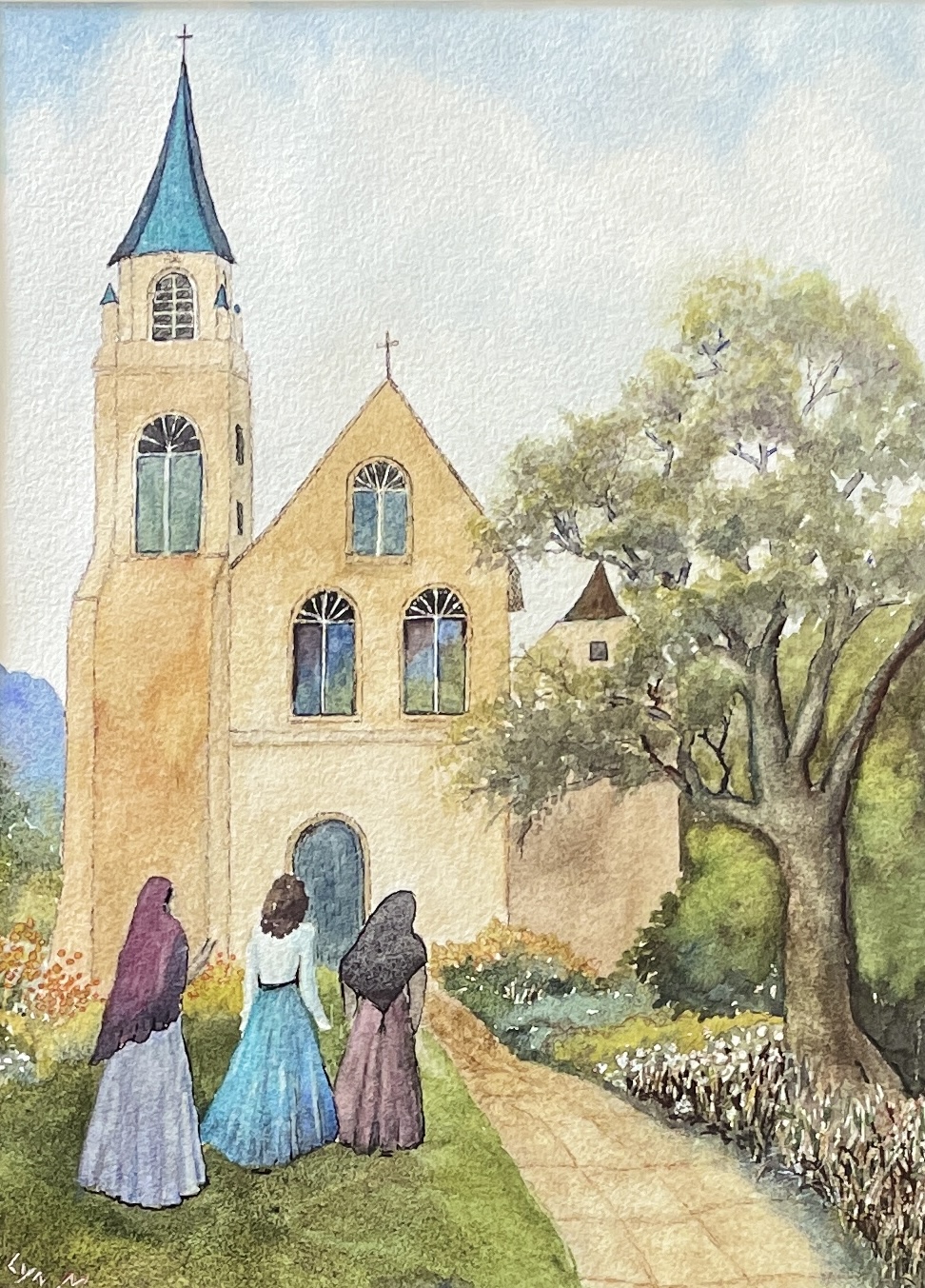 "MORNING DEVOTIONS" ~ Original Watercolour Painting by Lyn Mason - Image 3