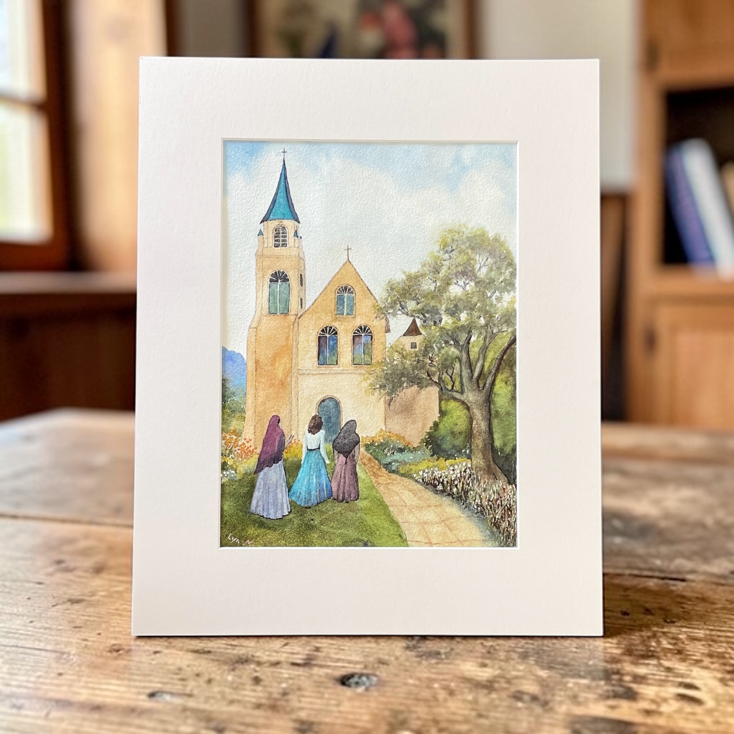 "MORNING DEVOTIONS" ~ Original Watercolour Painting by Lyn Mason - Image 2