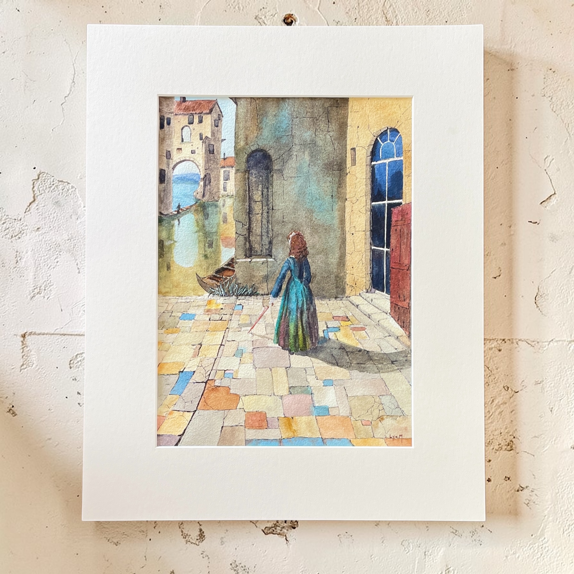"VENICE COURTYARD" ~ Original Watercolour Painting by Lyn Mason - Image 2