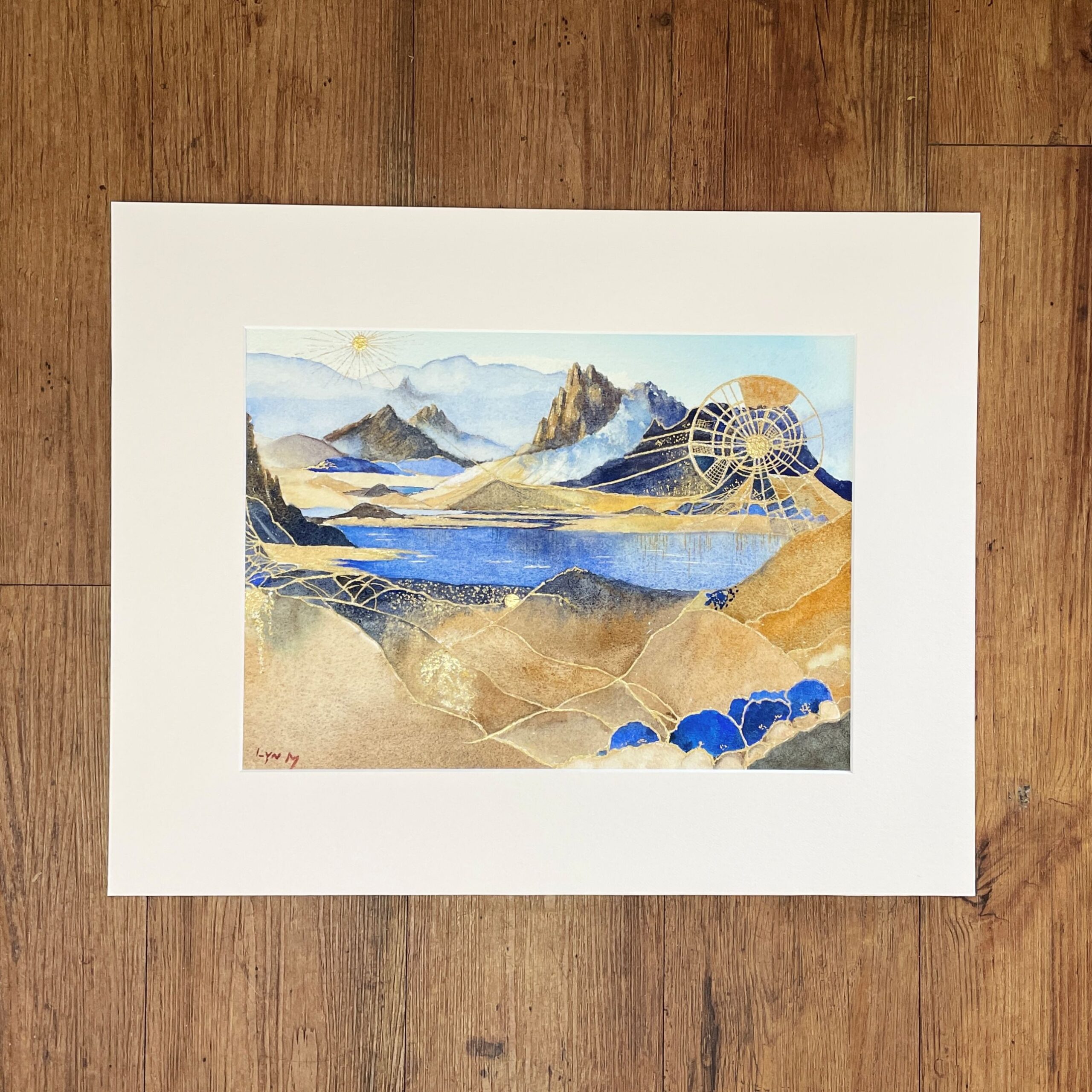 "SURREAL MAJESTY" ~ Original Watercolour Painting by Lyn Mason - Image 5