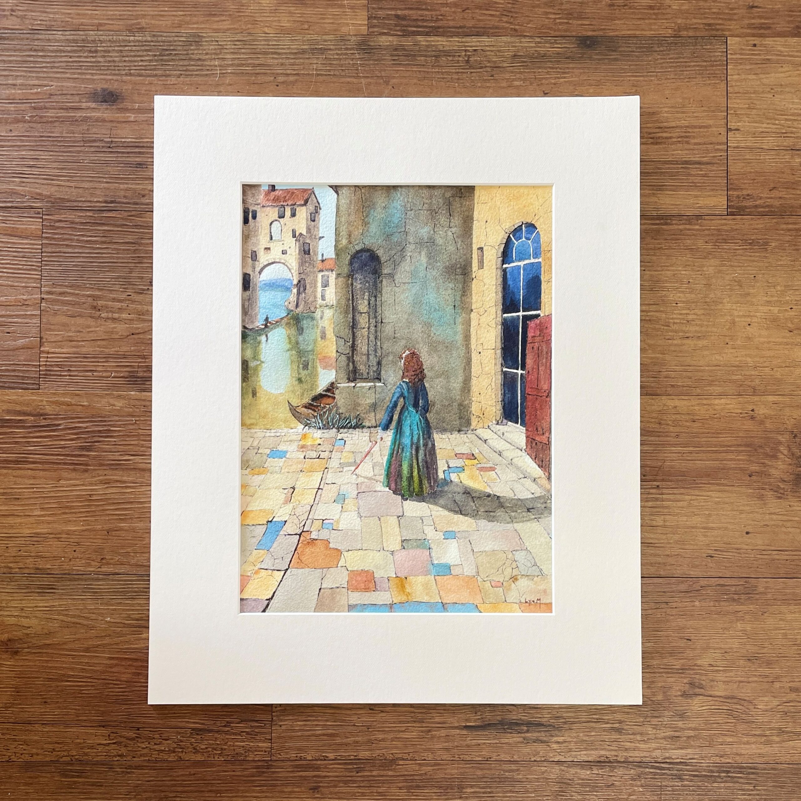 "VENICE COURTYARD" ~ Original Watercolour Painting by Lyn Mason - Image 5