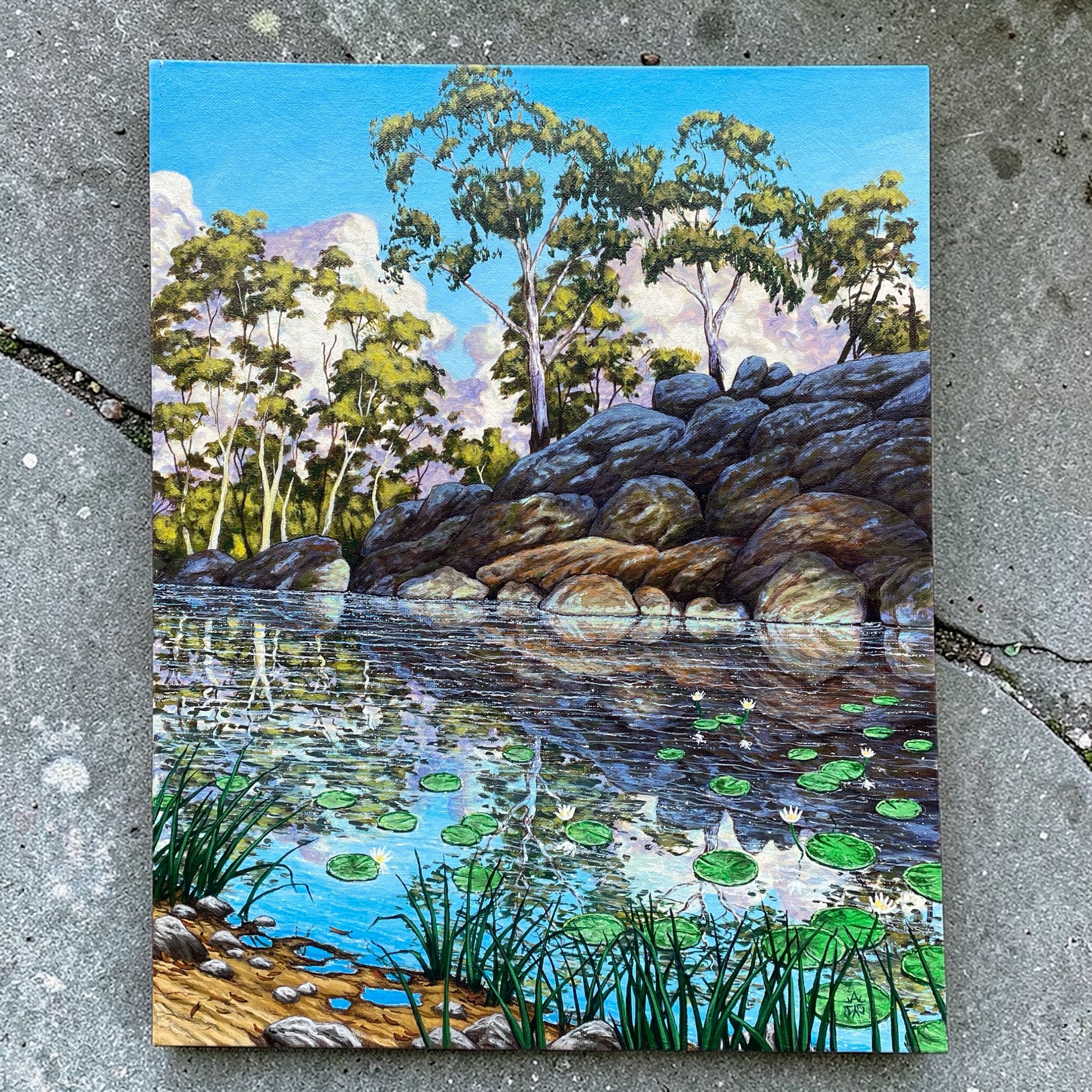 "QUIRINDI ROCKS" ~ Original Acrylic Painting by Cary McAulay - Image 2
