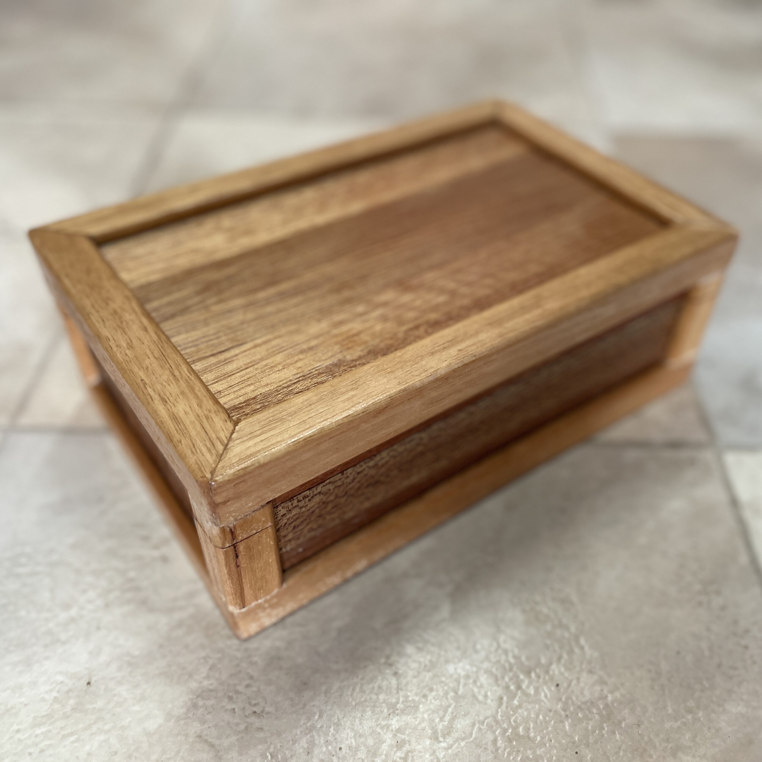 "SILKY OAK & RECYCLED TIMBER JEWELLERY BOX" ~ Hand Made by Dave Elliott - Image 2