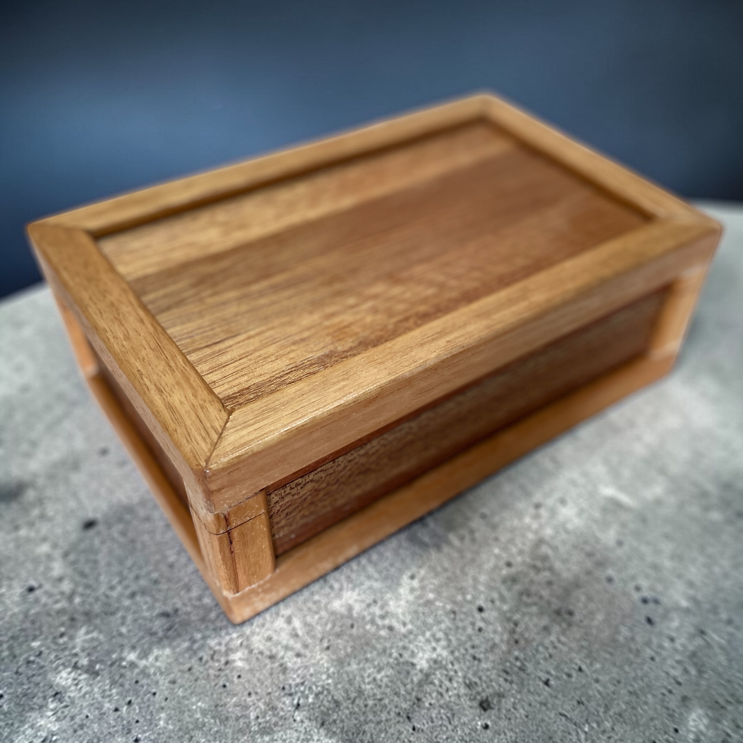 "SILKY OAK & RECYCLED TIMBER JEWELLERY BOX" ~ Hand Made by Dave Elliott