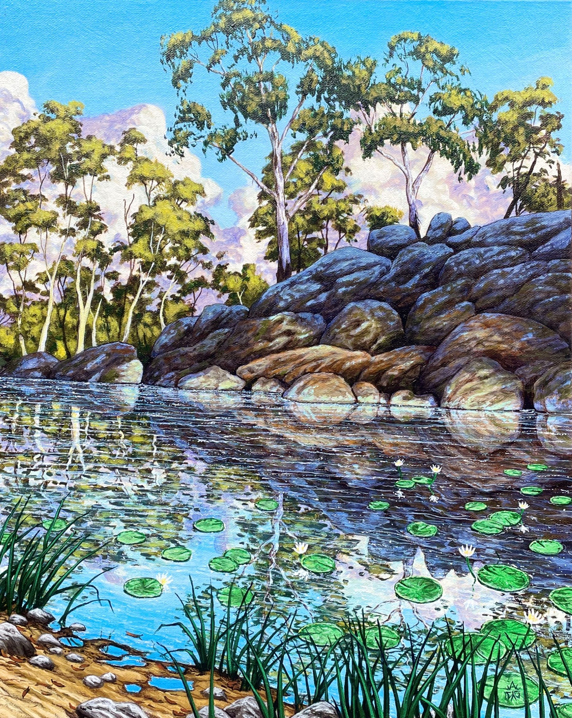 "QUIRINDI ROCKS" ~ Original Acrylic Painting by Cary McAulay - Image 5