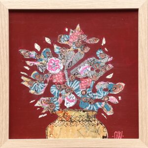 "FROM THE SECRET GARDEN" ~ Original Mixed Media Painting by Gayle Wright