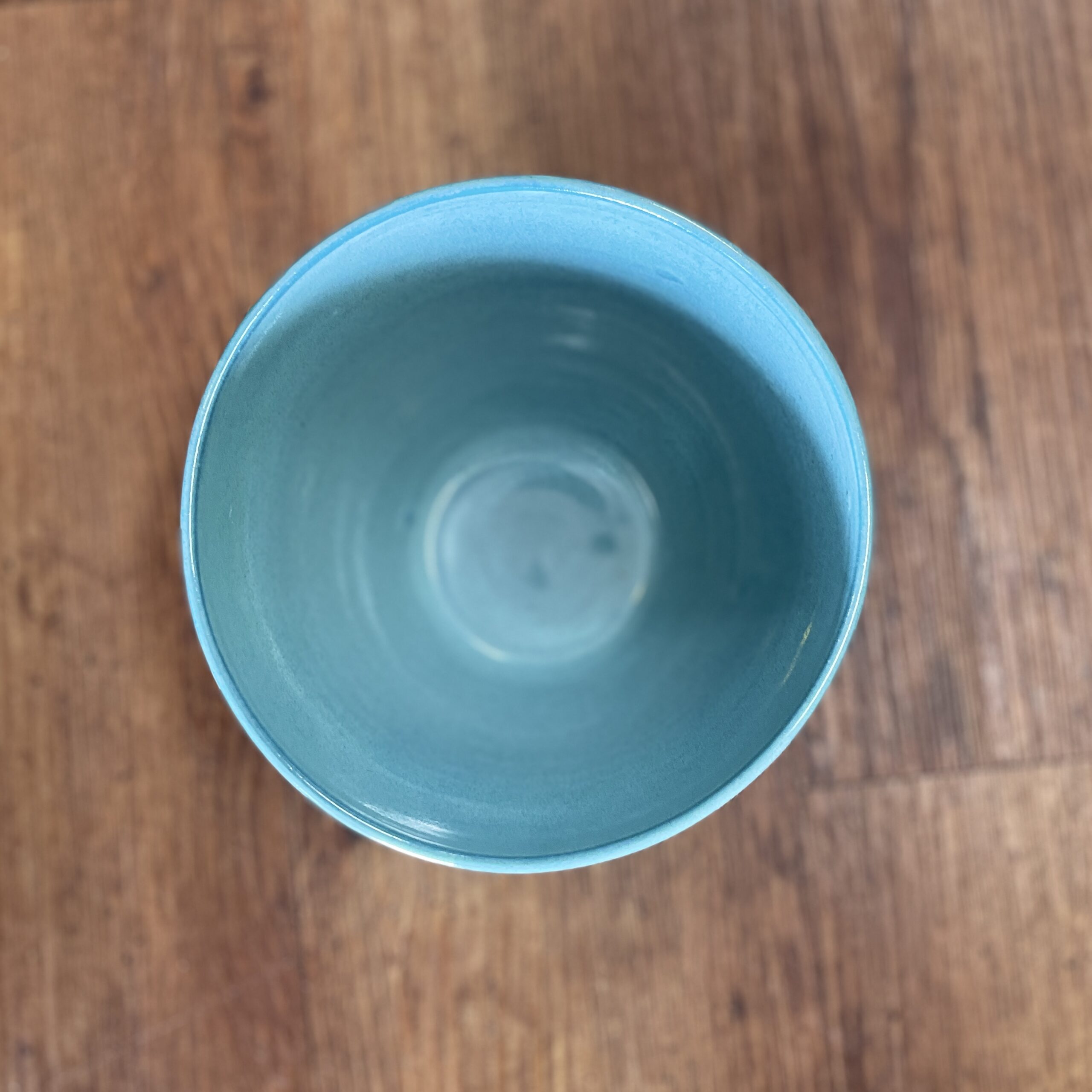 "PASTA BOWL IN AQUA" Wheel Thrown Pottery by Julie Buckworth - Image 4