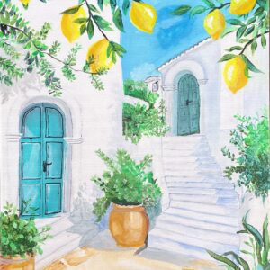 "MEDITERRANEAN MAGIC" ~ Original Acrylic Painting by Lee Stewart