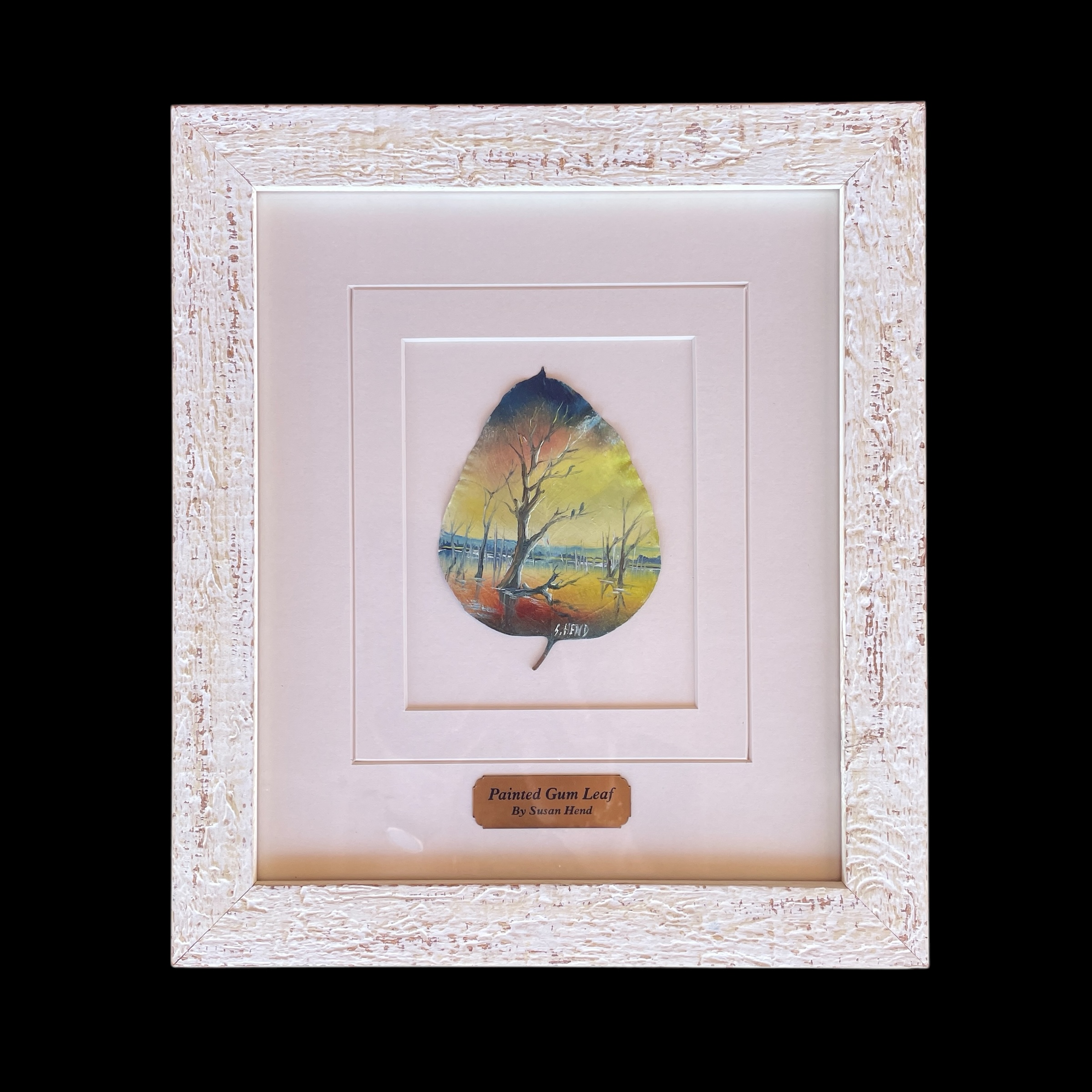 "FIRST LIGHT" ~ Original Oil Painting on Gum Leaf by Sue Hend-Russell - Image 5