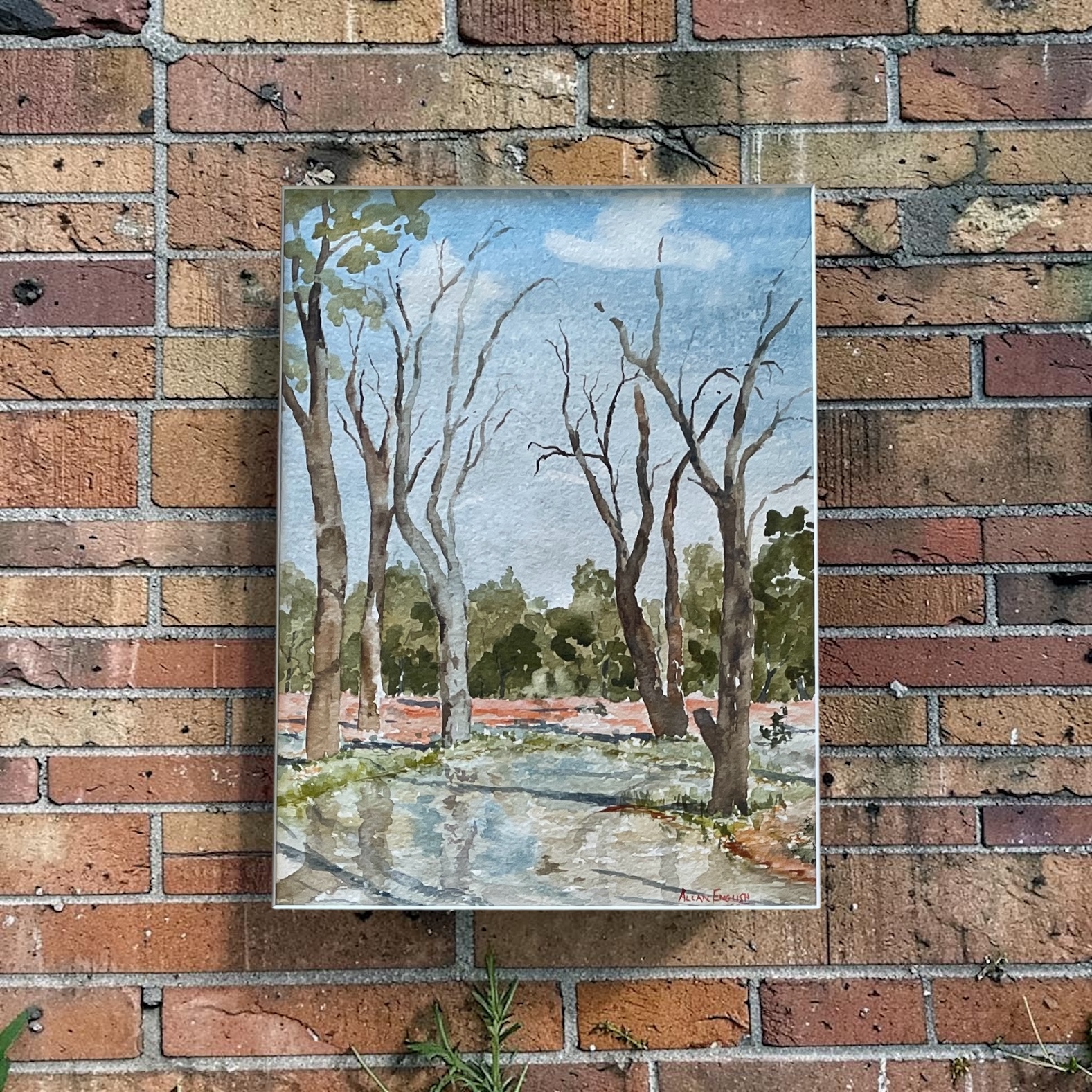 "BILLABONG @ YOWAH, QLD" ~ Original Watercolour Painting by Allan English - Image 7