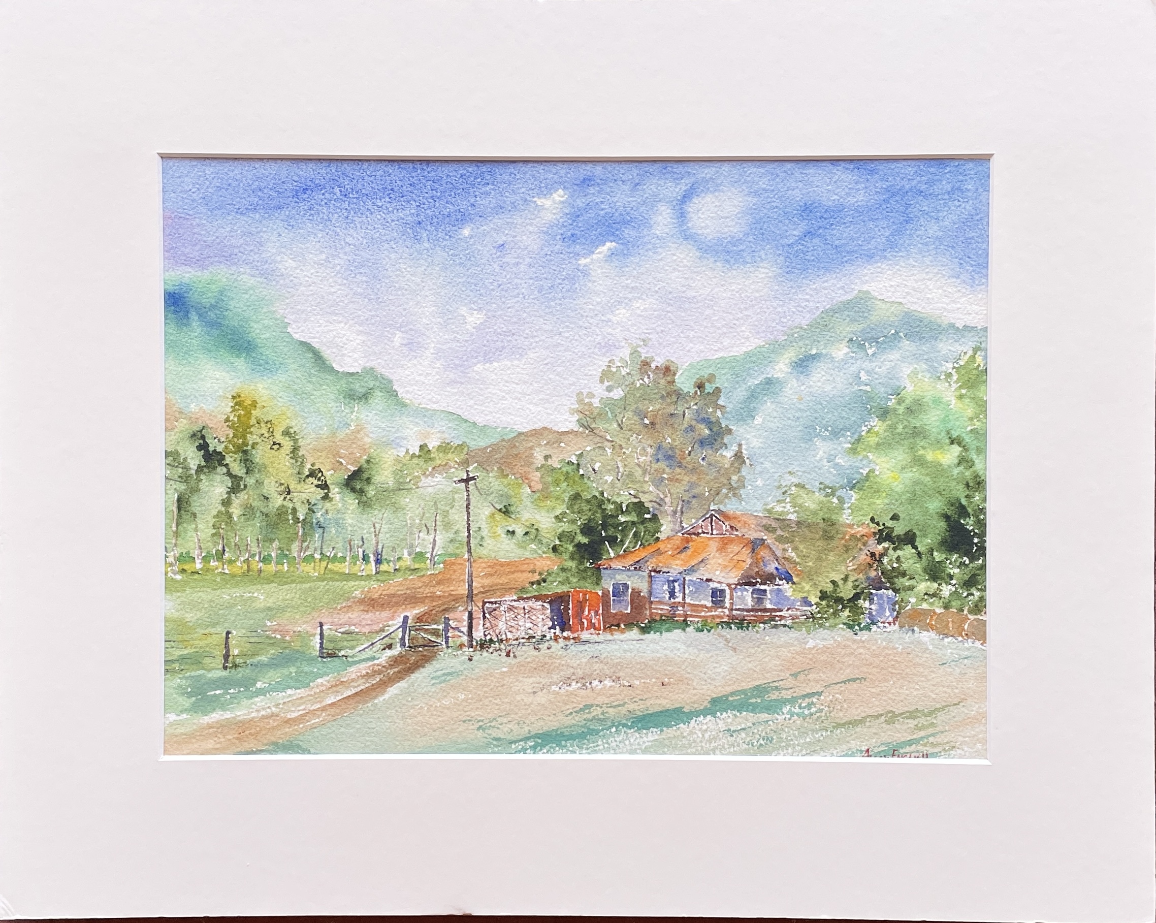 "THE HILLS OF TUMUT" ~ Original Watercolour Painting by Allan English - Image 2