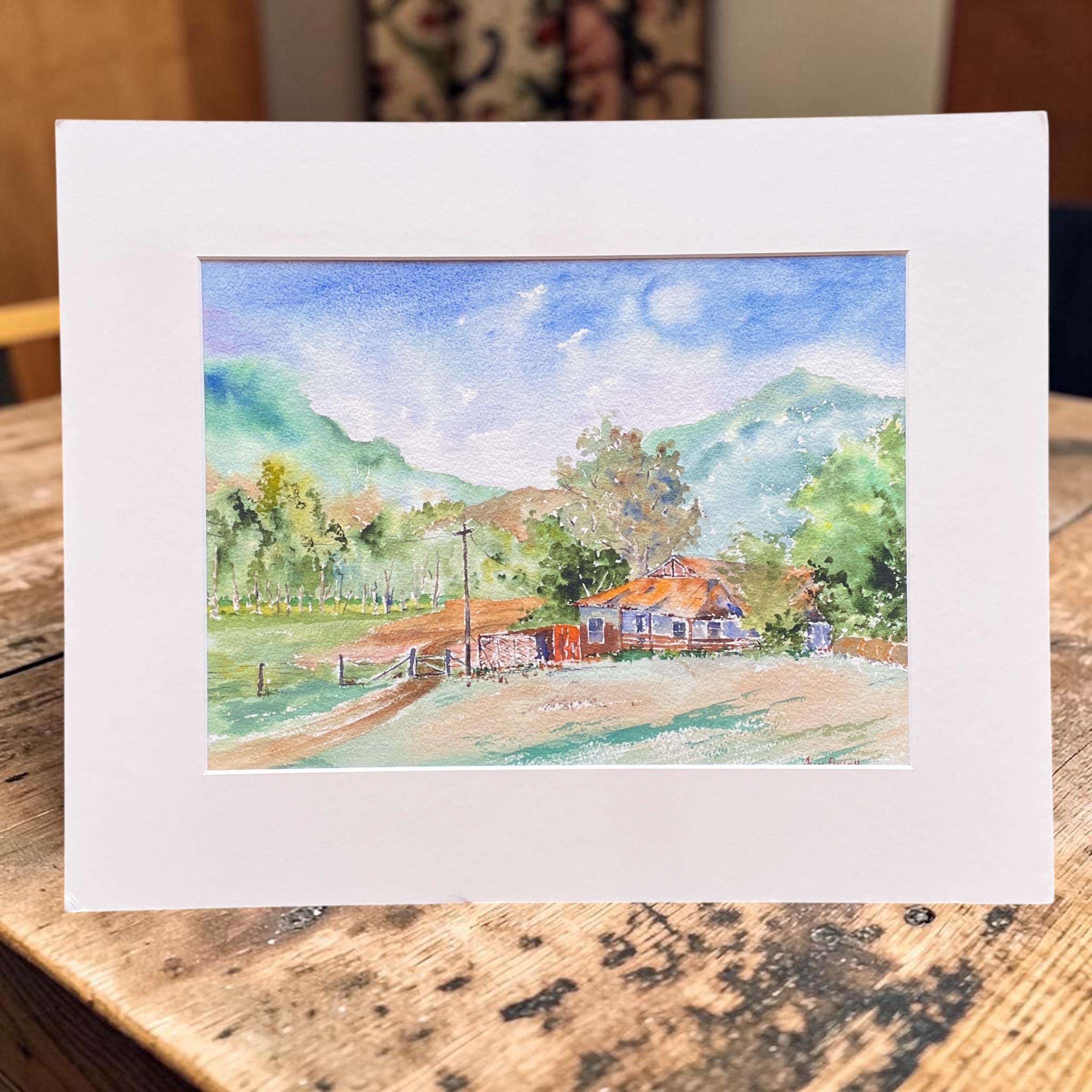 "THE HILLS OF TUMUT" ~ Original Watercolour Painting by Allan English - Image 4