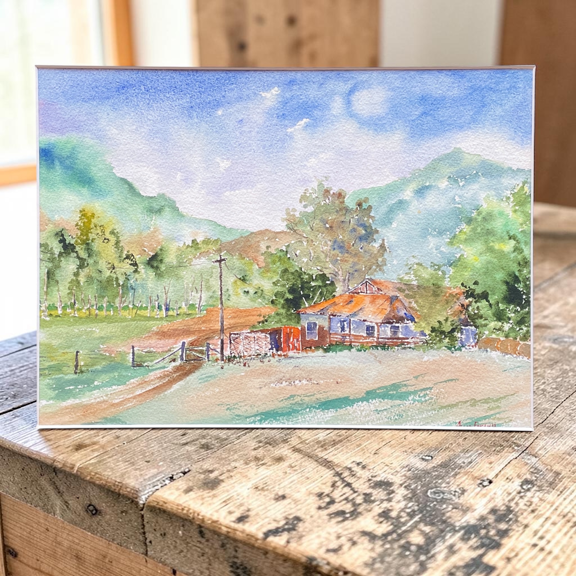 "THE HILLS OF TUMUT" ~ Original Watercolour Painting by Allan English - Image 5
