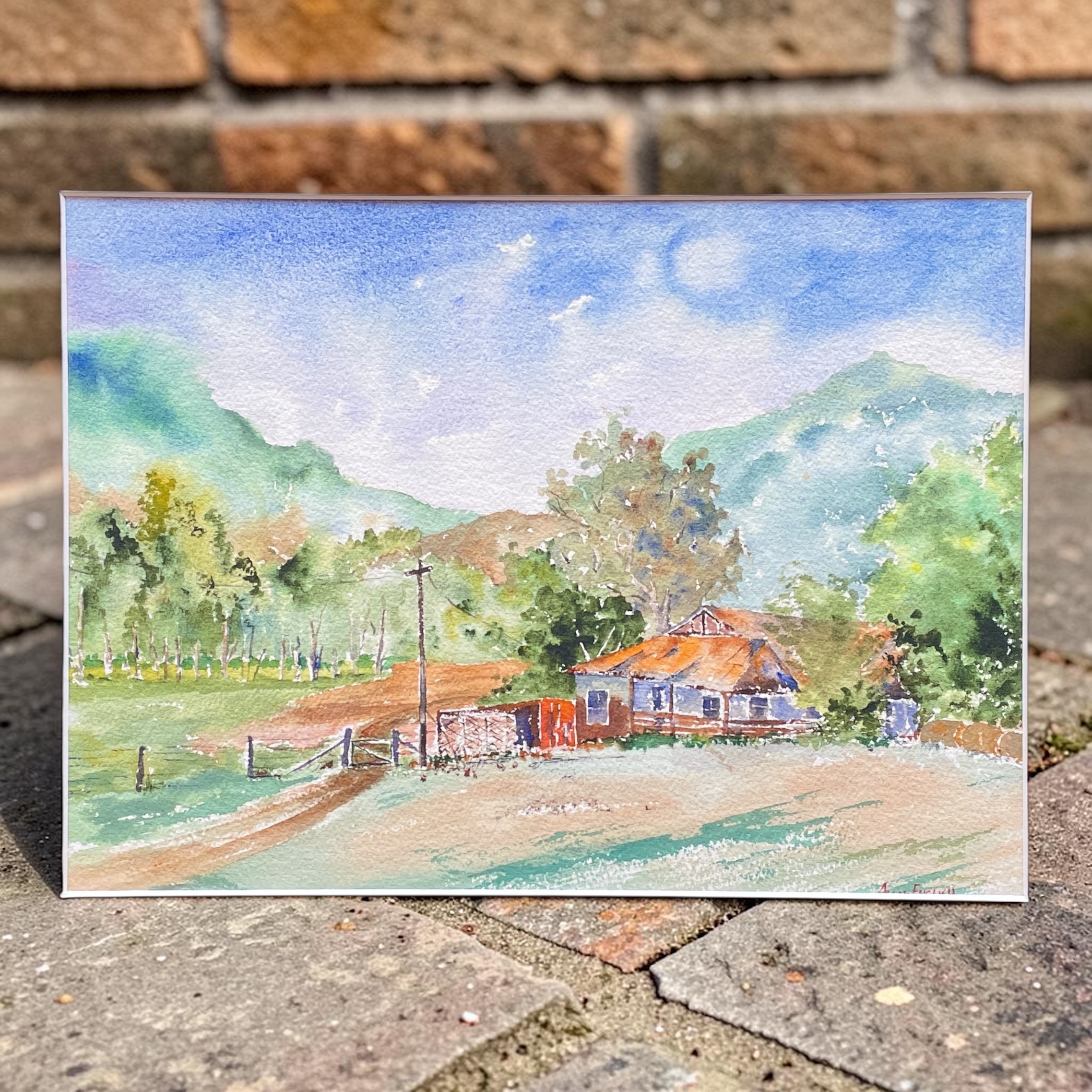 "THE HILLS OF TUMUT" ~ Original Watercolour Painting by Allan English - Image 6