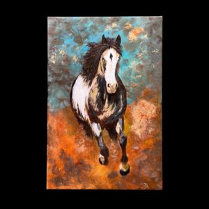 "FREEDOM BRONCO" ~ Original Acrylic Painting by Julie Burton-Jones