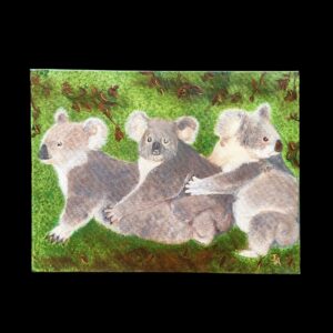 "KOALA TRIO" ~ Original Acrylic Painting by Julie Burton-Jones
