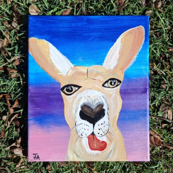 "SELMA" ~ Original Acrylic Painting by Julie Burton-Jones - Image 2
