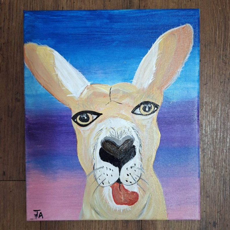 "SELMA" ~ Original Acrylic Painting by Julie Burton-Jones