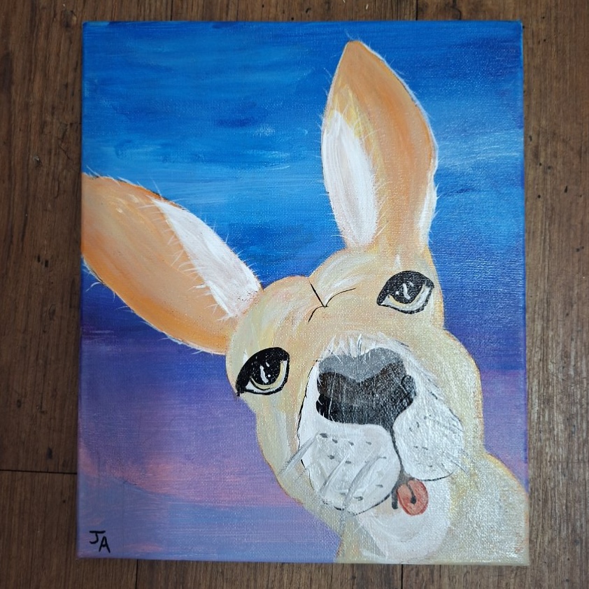 "THADDEUS" ~ Original Acrylic Painting by Julie Burton-Jones - Image 2