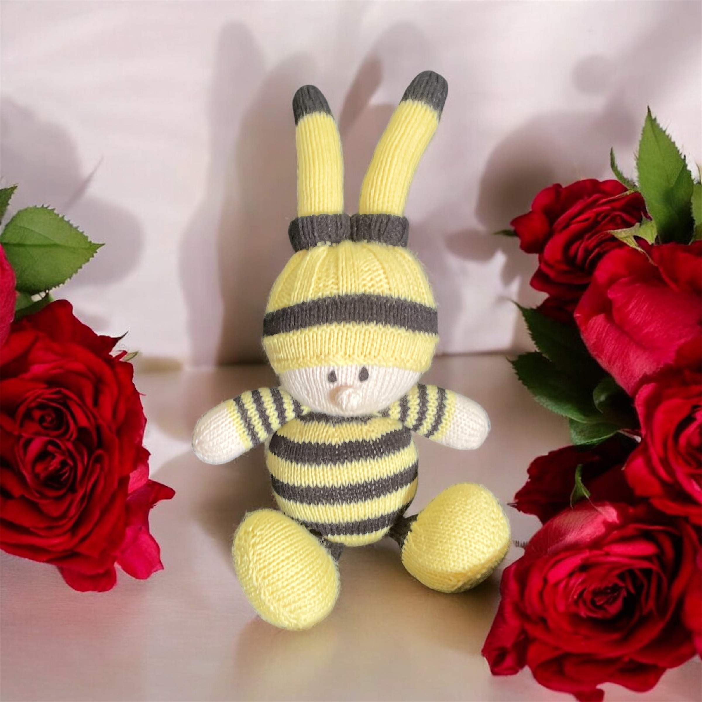 "BARNEY BUMBLEBEE" ~ Hand Knitted Soft Toy by Lee Stewart - Image 4