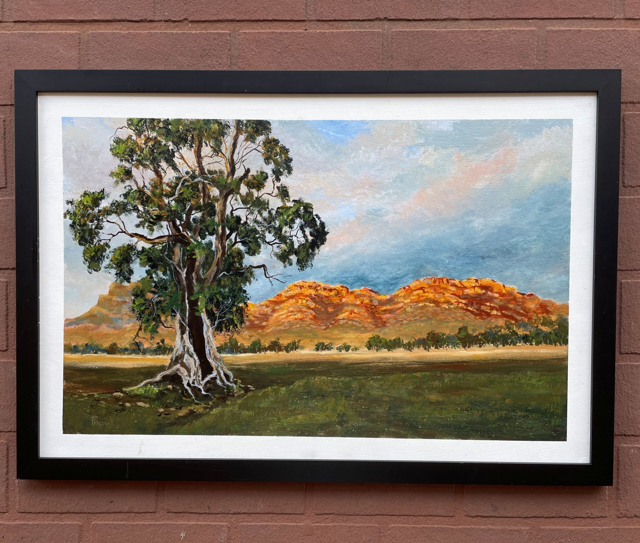 "CAZNEAUX TREE ~ FLINDERS RANGES" Original Acrylic Painting by Tom Mason - Image 2