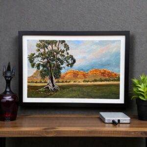 "CAZNEAUX TREE ~ FLINDERS RANGES" Original Acrylic Painting by Tom Mason